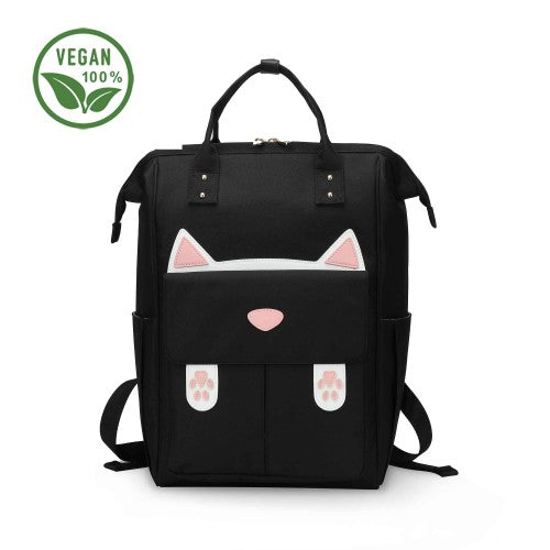 Adorable Cat Face Backpack with 3D Ears & Paws