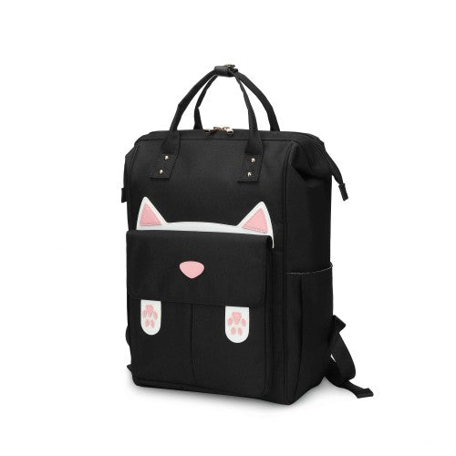 Adorable Cat Face Backpack with 3D Ears & Paws